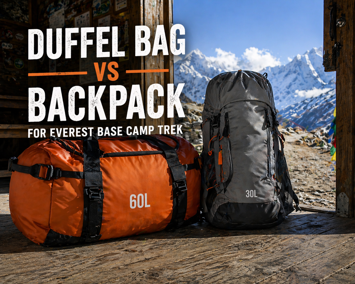 Duffel Bag vs Backpack for Everest Base Camp Trek: Which One Should You Use